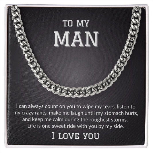 Cuban Link Chain | To My Man | By My Side | I Love You